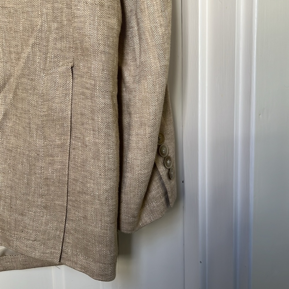 Egara Men’s Blazer Size 42R Herringbone Twill Sz 42 R - Picture 10 of 12